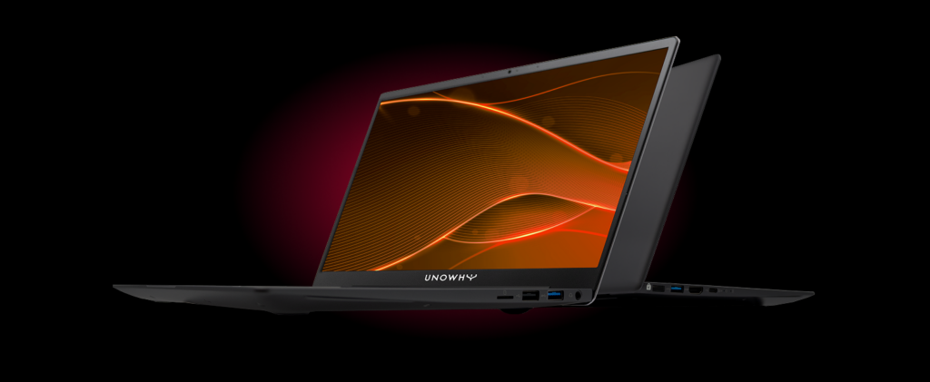 PC Y14 Premium IA ouvert sur un bureau professionnel