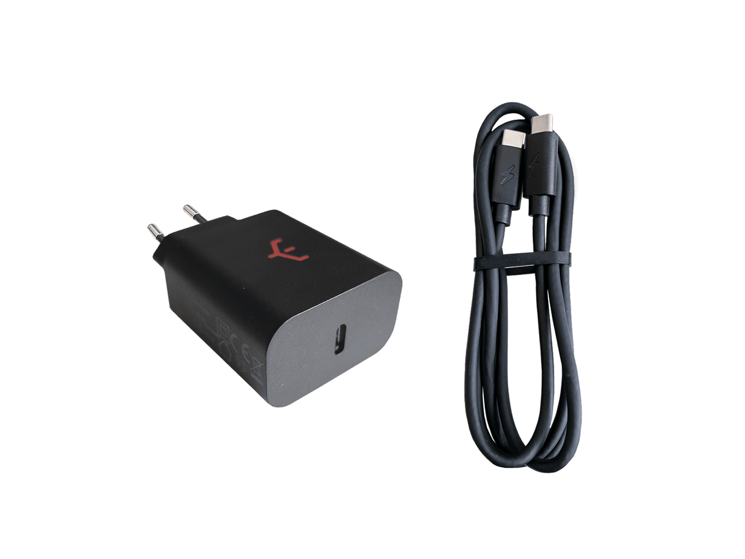 Chargeur USB-C 20W rapide inclus avec la Tablette Y10 Premium Gen 2